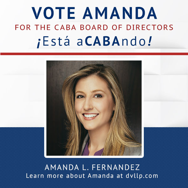 Vote for Amanda Fernandez for the CABA Board of Directors